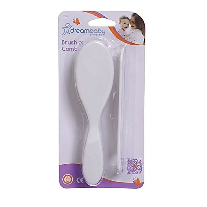 DREAM BABY - Set de Cepillo y Peine Para Bebe Blanco Dreambaby