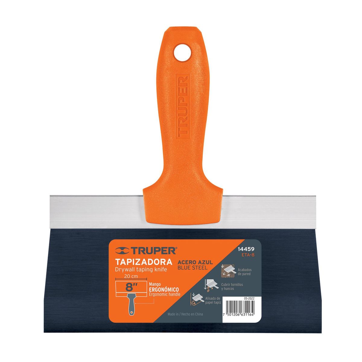 TRUPER - Espátula masillador para drywall y otros 8pulgadas truper