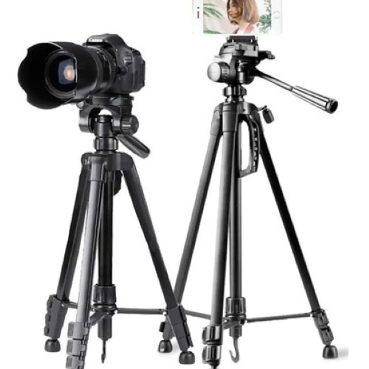 WEIFENG - Tripode Parante Weifeng 1.70 M+adaptador Para Celular + Funda WT-3560BT- NEGRO