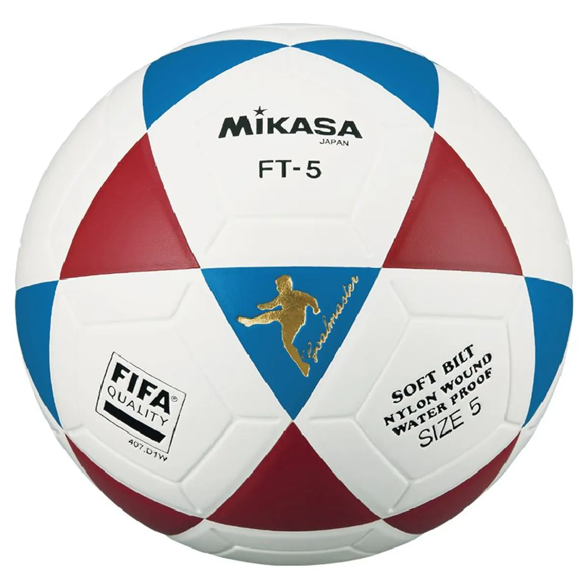 MIKASA - PELOTA PARA FUTBOL DE CUERO SINTETICO MIKASA FT 5