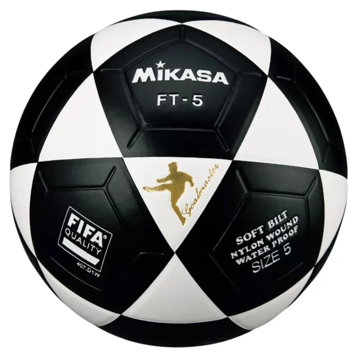 MIKASA - PELOTA PARA FUTBOL DE CUERO SINTETICO MIKASA FT 5
