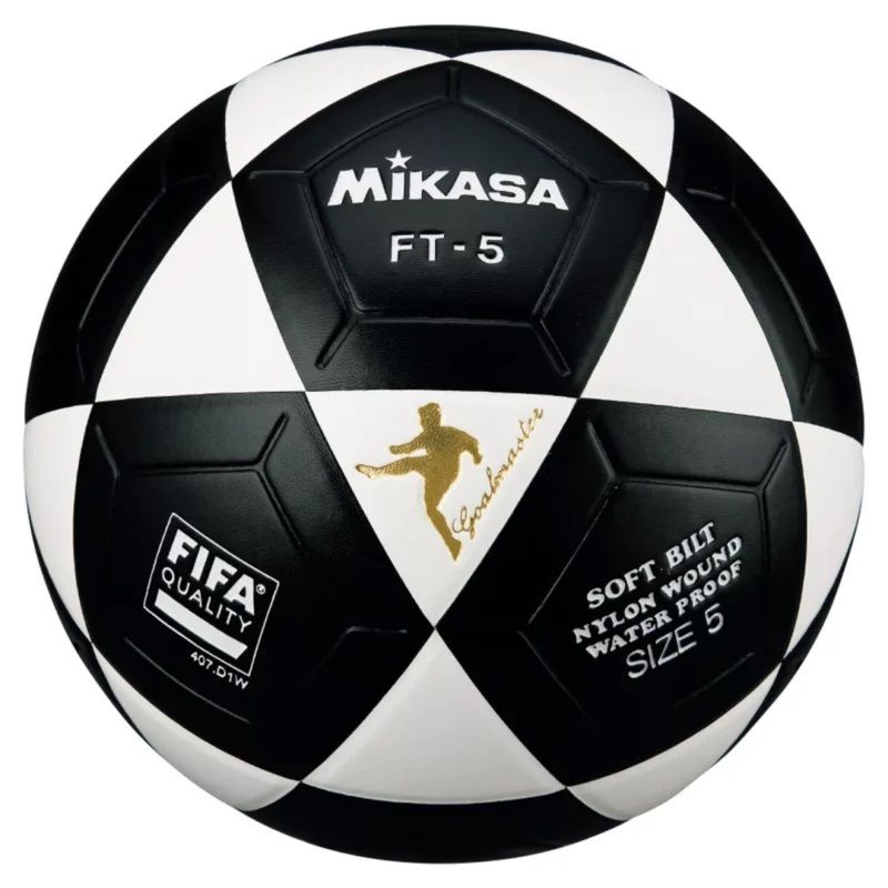 MIKASA - PELOTA PARA FUTBOL DE CUERO SINTETICO MIKASA FT 5