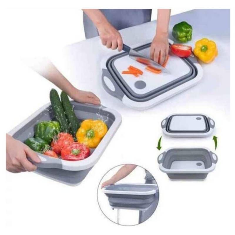 ITELSISTEM - Tabla De Picar Plegable Escurridor colador 2 en 1 Calidad Itelsistem