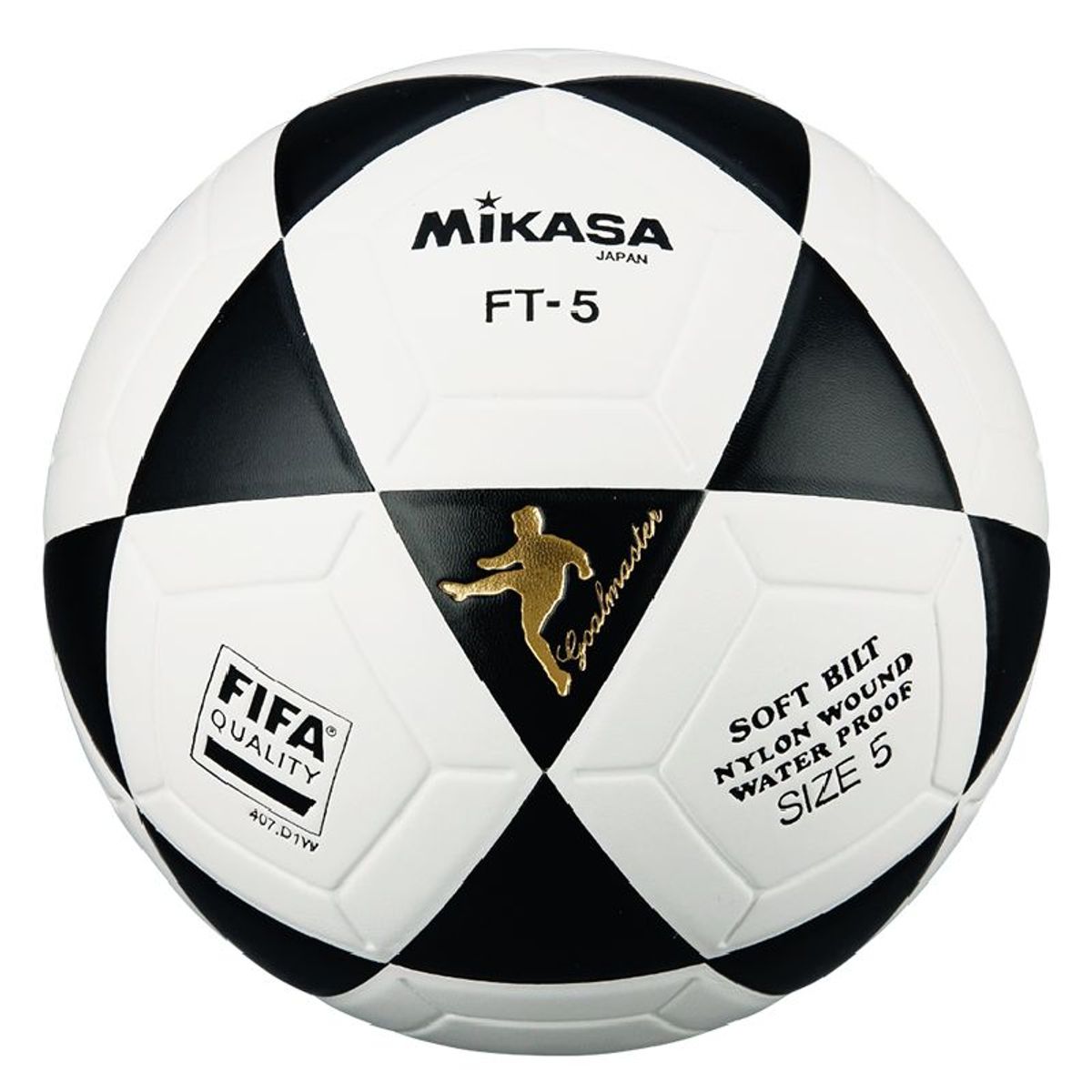 MIKASA - PELOTA PARA FUTBOL DE CUERO SINTETICO MIKASA FT 5