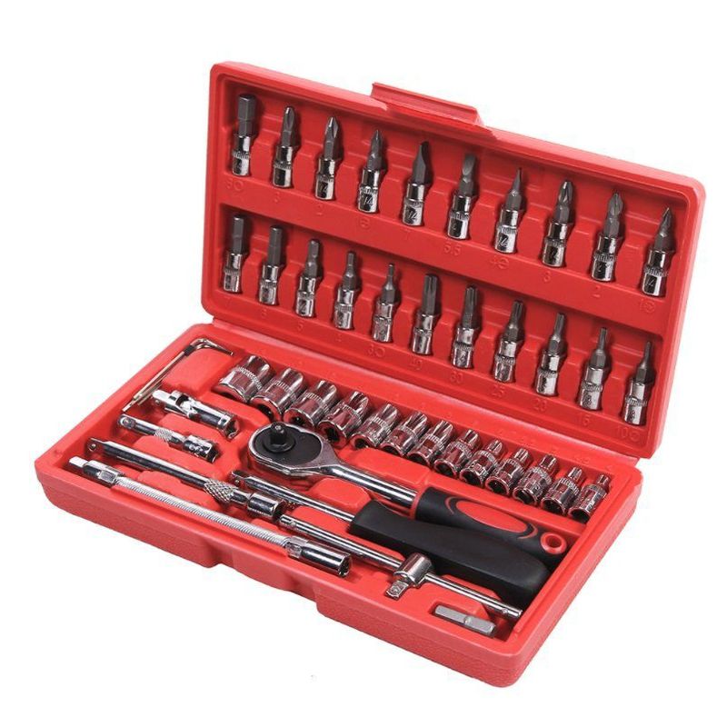 GENERICO - Juego Caja Set De Dados Con Chicharra Herramientas 46 Piezas
