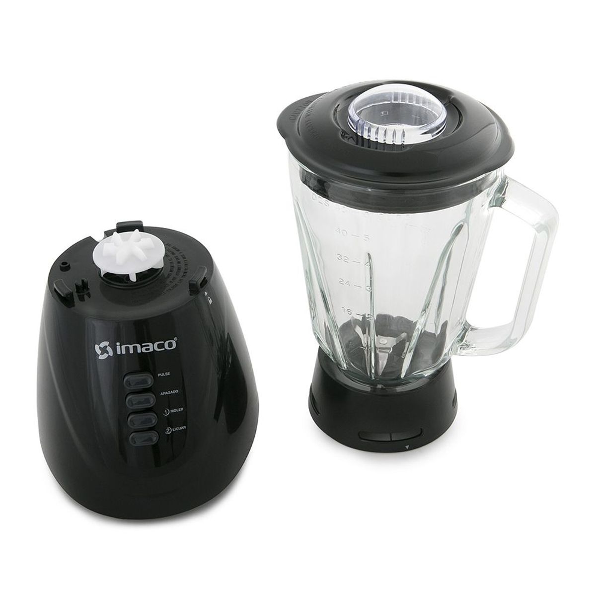 IMACO - Imaco Licuadora 2 Velocidades Vaso Vidrio 1.5 Lts. 350w BL4125V
