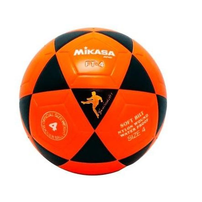 MIKASA - PELOTA PARA FUTBOL DE CUERO SINTETICO MIKASA FT 4