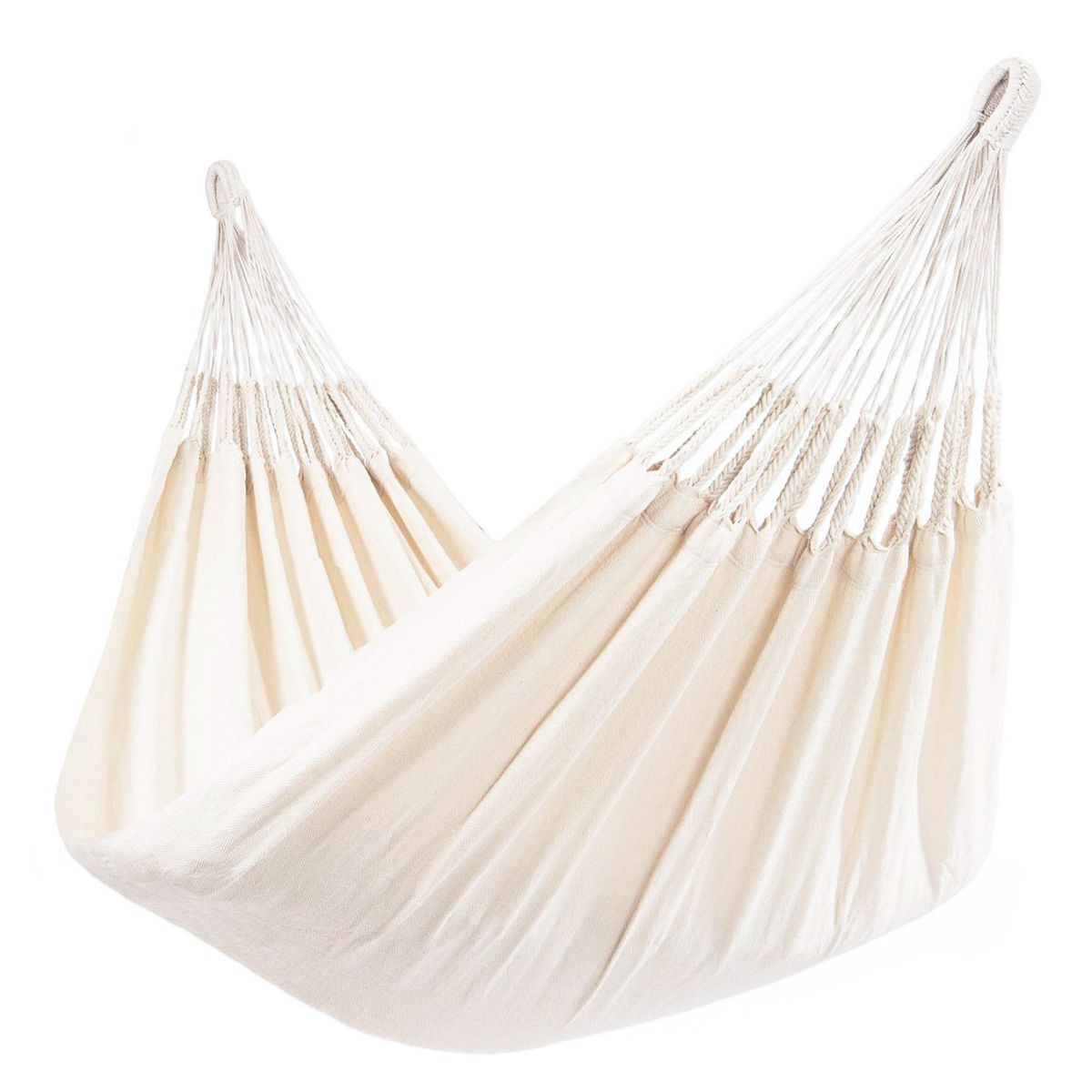 GENERICO - Hamaca de Algodón Grueso Reforzada - Blanco Hueso