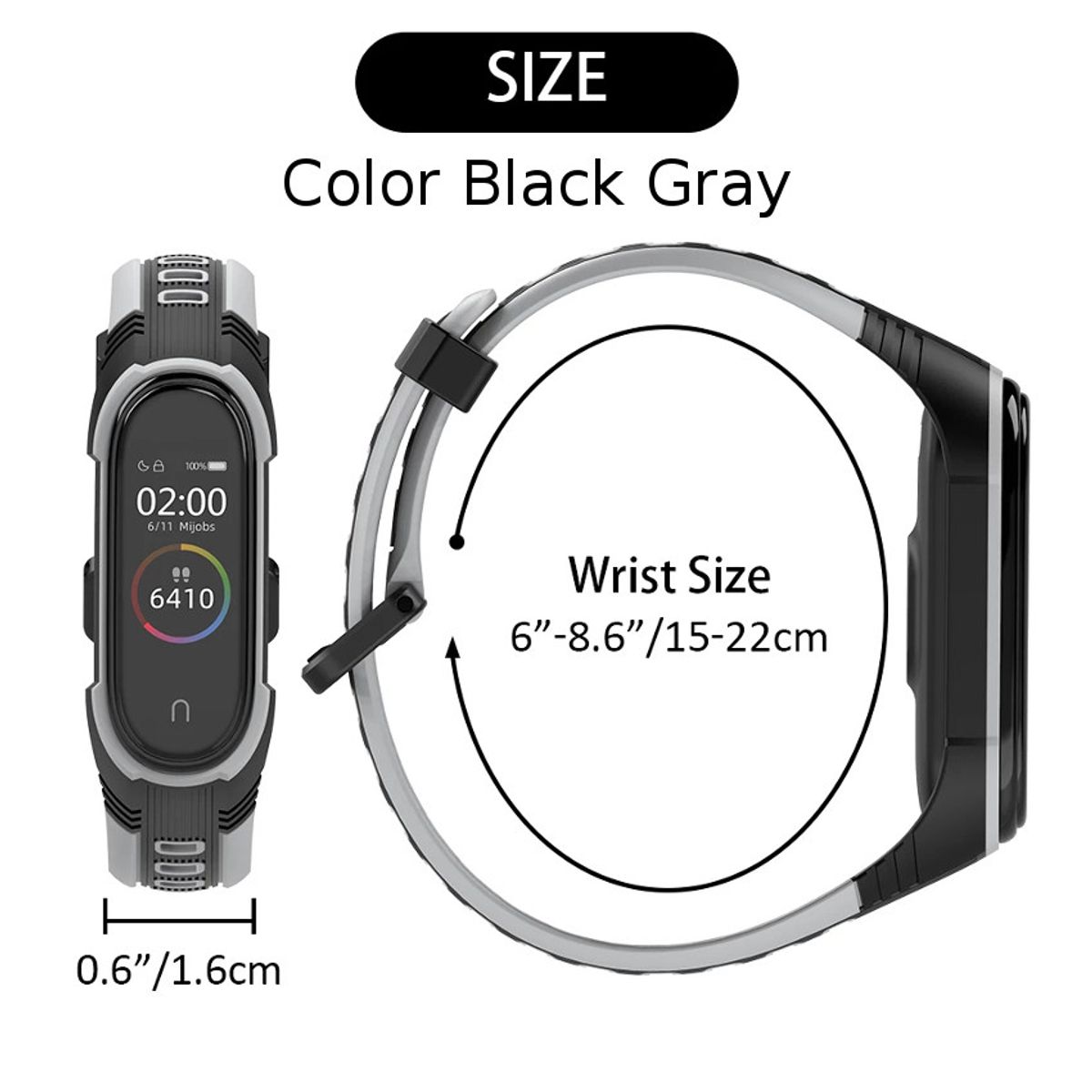 GENERICO - Correas Sport Deportivo para Xiaomi  mi band 5, 4, 3