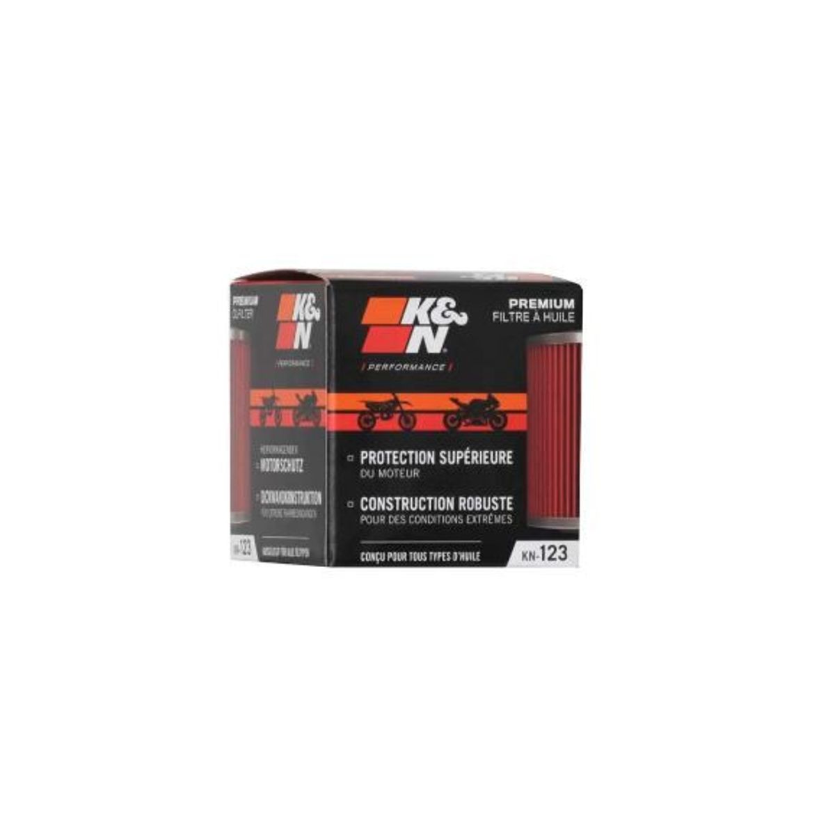 K&N - FILTRO DE ACEITE KN-123