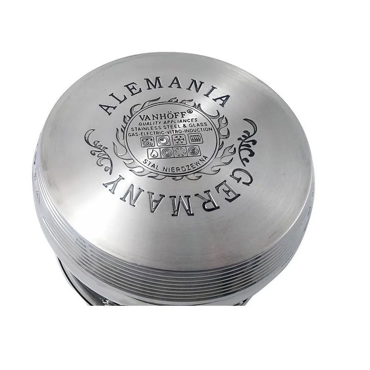 VANHOFF - Set de Ollas VANHOFF VH-4513 Acero Inoxidable