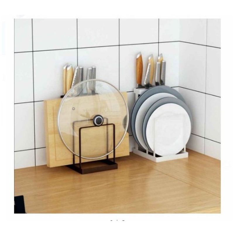 GENERICO - Organizador de tapas y tablas  para cocina blanco