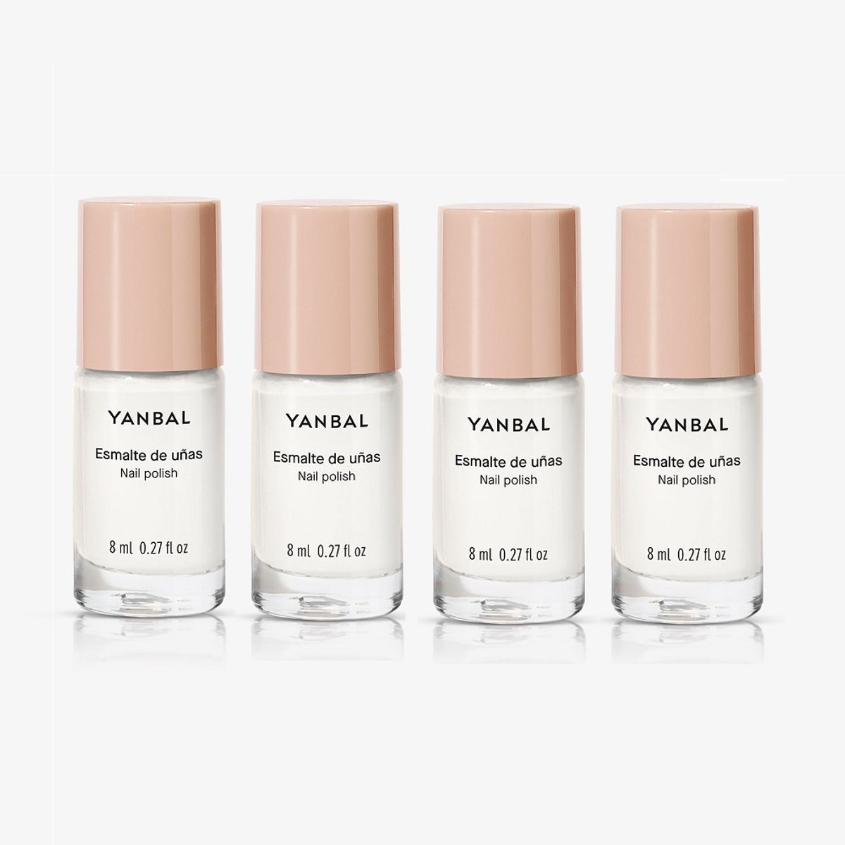 UNIQUE - Unique - esmalte para uñas color blanco nieve x 4 und