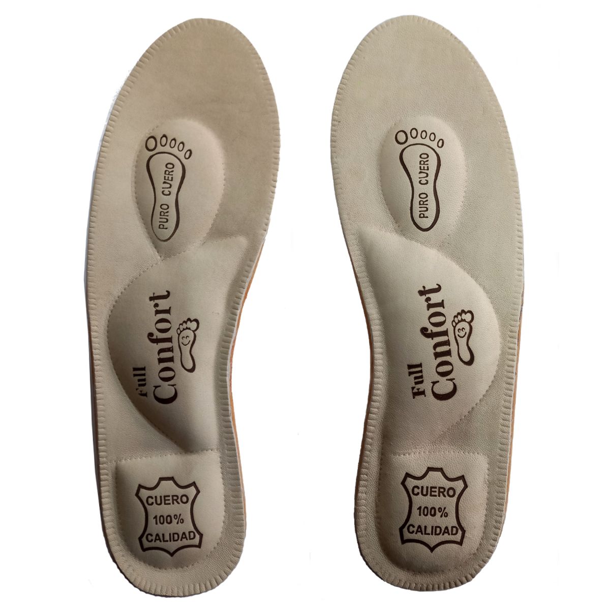 GENERICO - Plantilla de cuero acolchado antitranspirante masaje