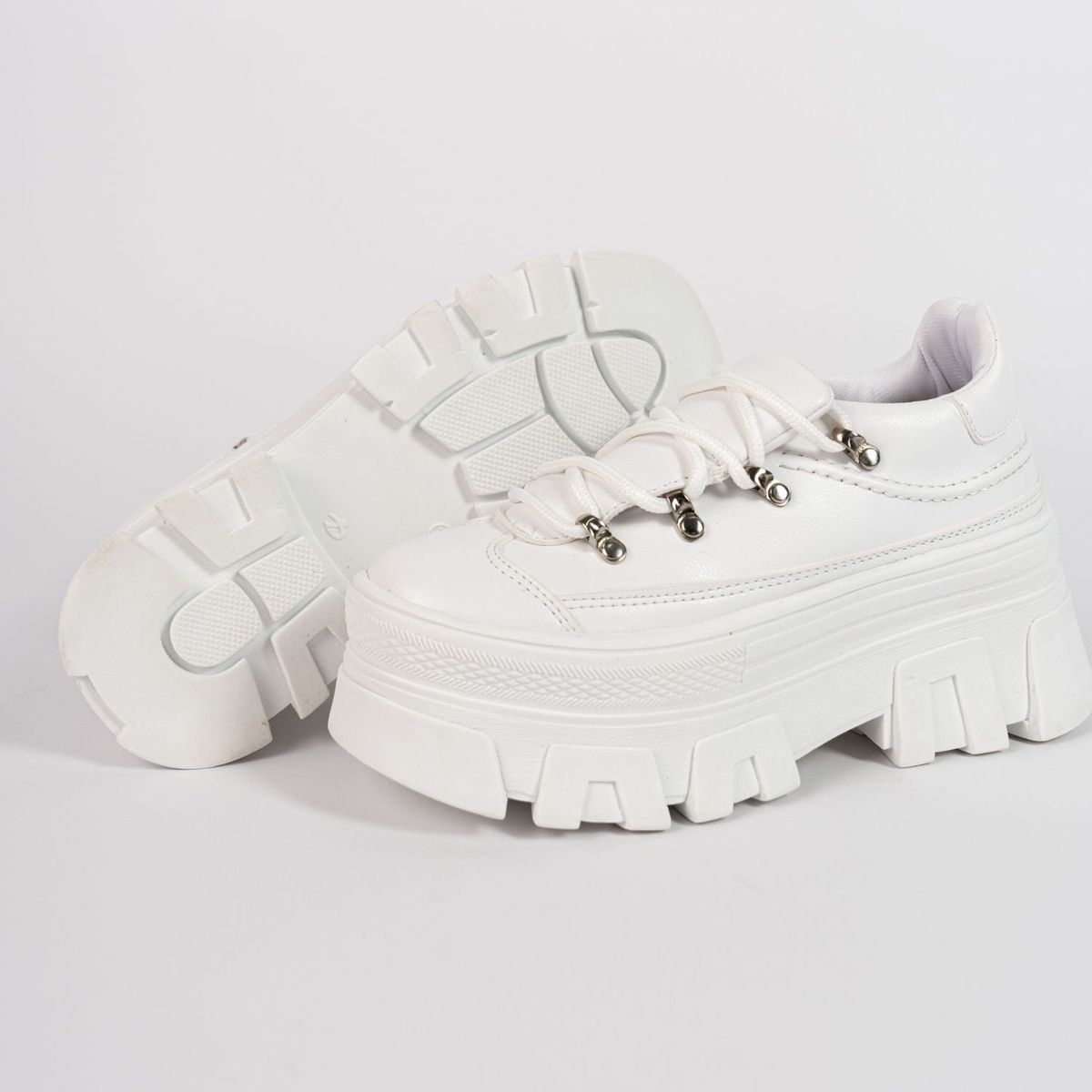 MAGDALENA SHOES - ZAPATILLA PLATAFORMA MUJER BRUNNA 752 BLANCO
