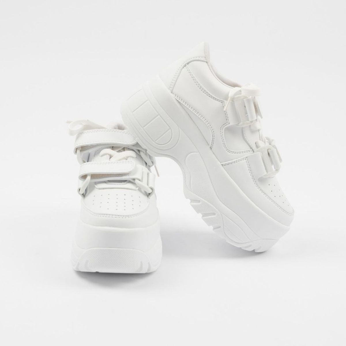 MAGDALENA SHOES - ZAPATILLAS PLATAFORMA MUJER JULIETA 765 BLANCO