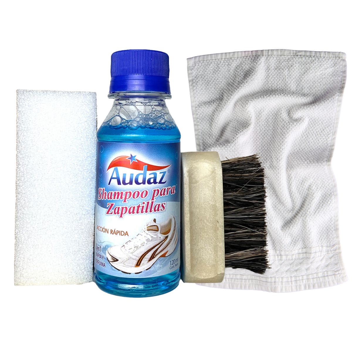 GENERICO - Limpiador para calzado zapatillas lavado al seco kit 4 en 1