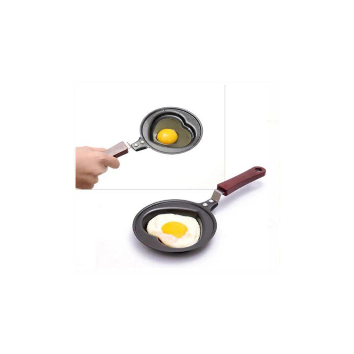 GENERICO - Mini sarten antiaderente con forma de corazon