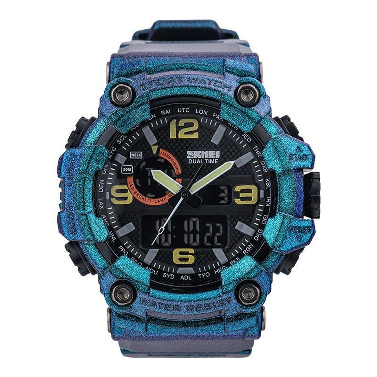 SKMEI - Skmei - Reloj 1520GTBU Analógico y Digital para Hombre