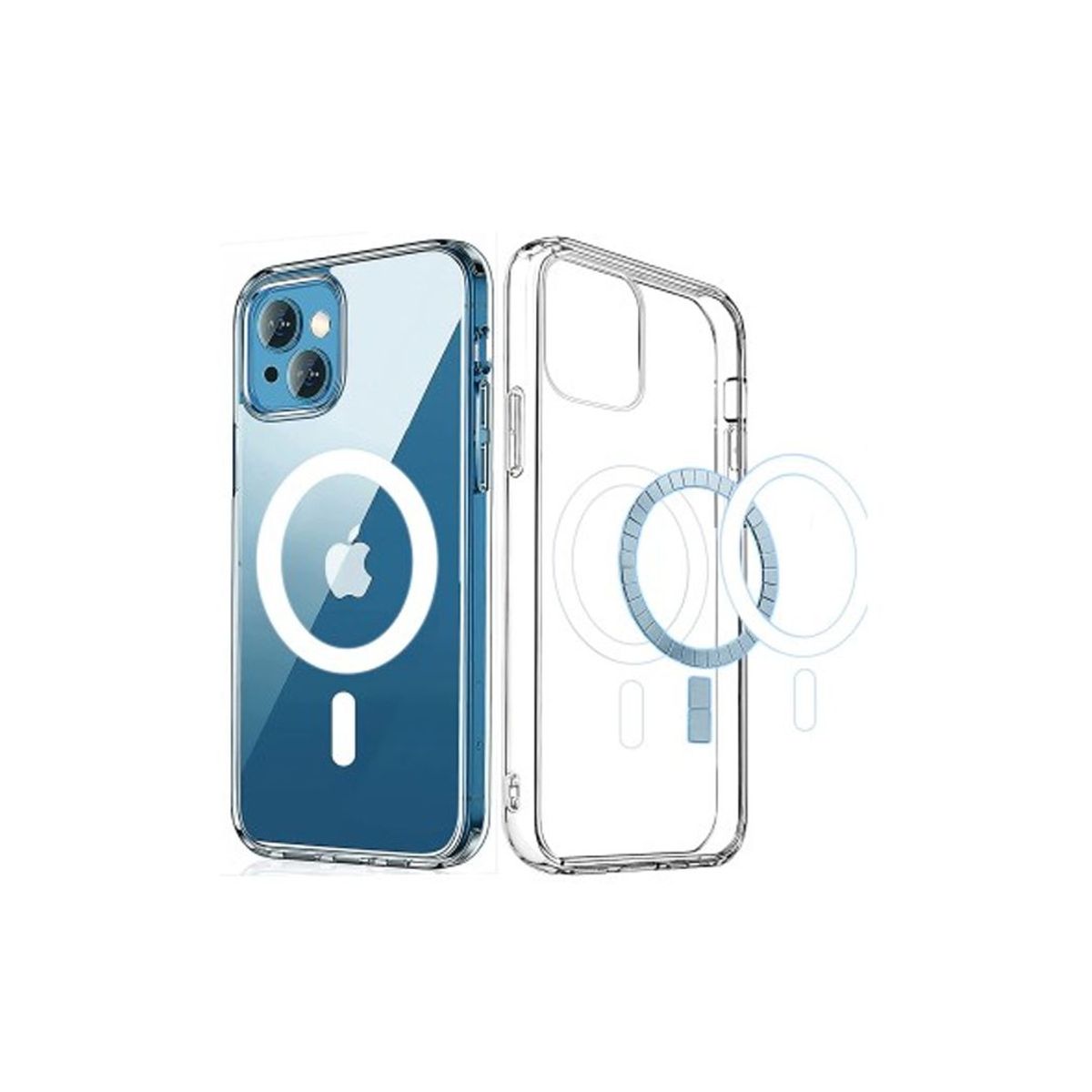 SPACE - Case Space Magnetic Wireless Charger iPhone 13 Transparente