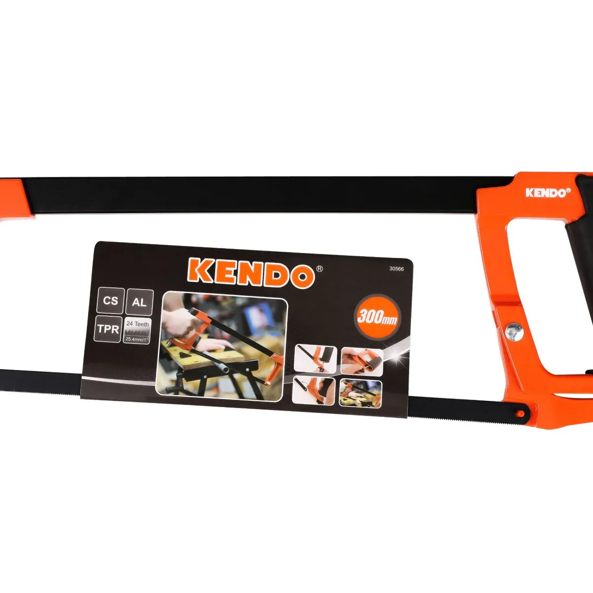 KENDO - ARCO DE SIERRA PARA TRABAJO PESADO  300mm / 12"  - KEN30566