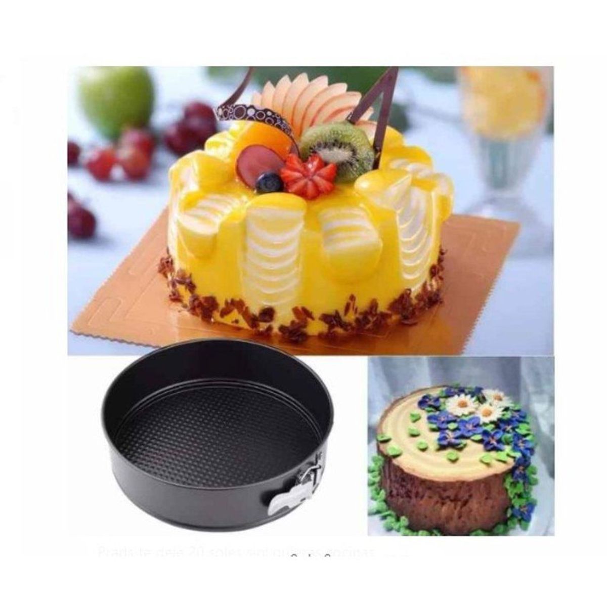 GENERICO - Molde  keke, 3 formas desmontables antihaderentes