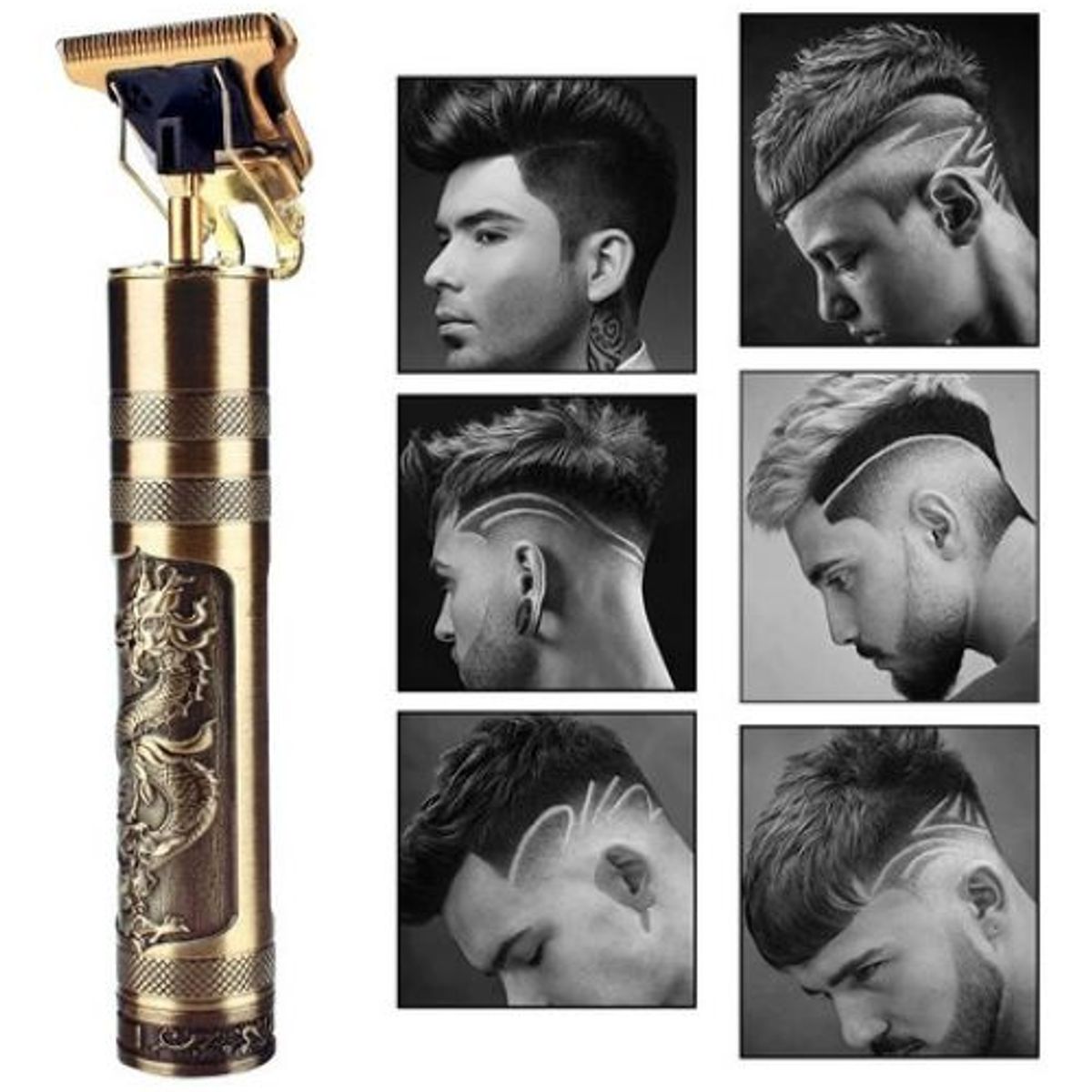 IMPORTADO MC - Afeitador Inalambrico Profesional Dragon Para Barba Cabello