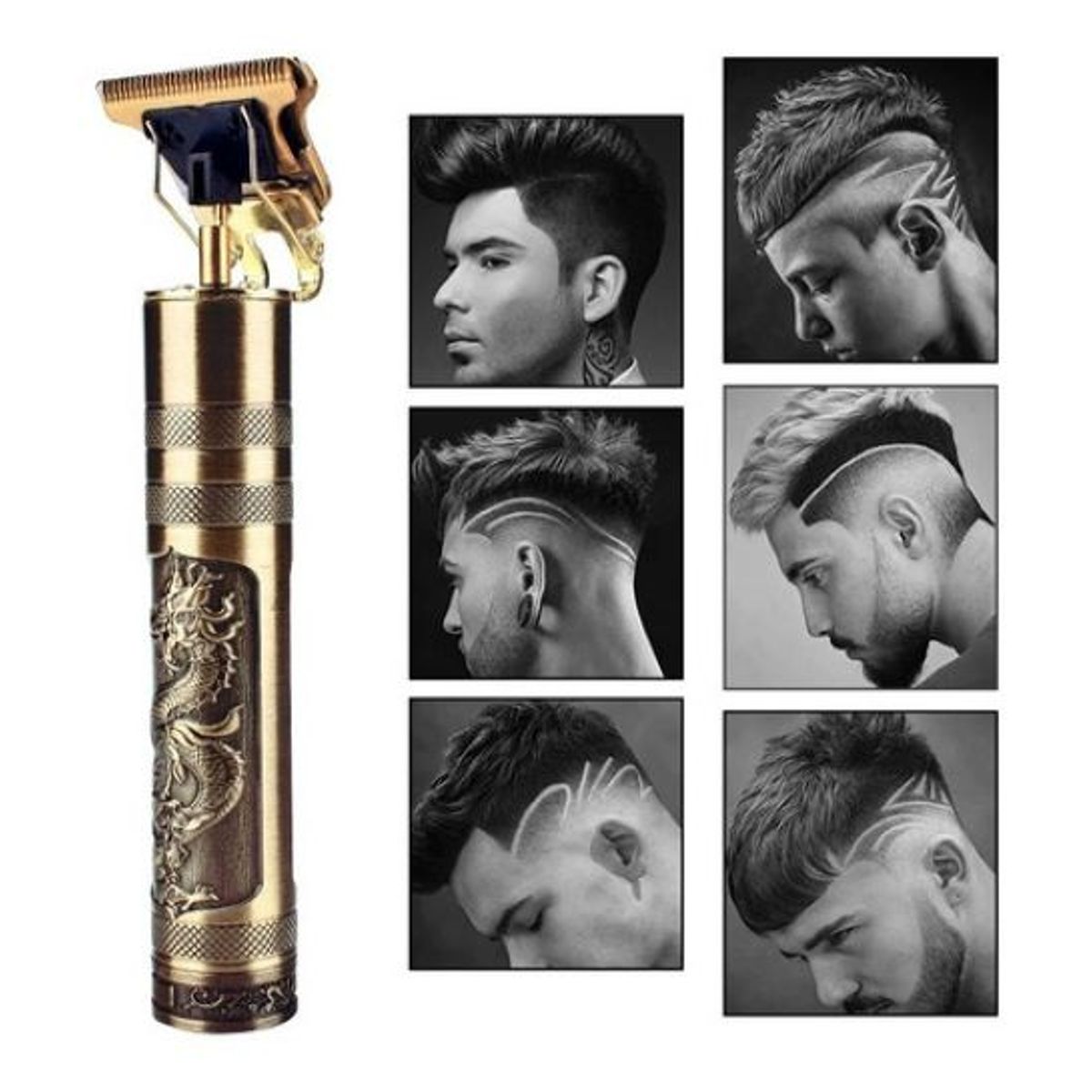 IMPORTADO MC - Afeitador Inalambrico Profesional Dragon Para Barba Cabello