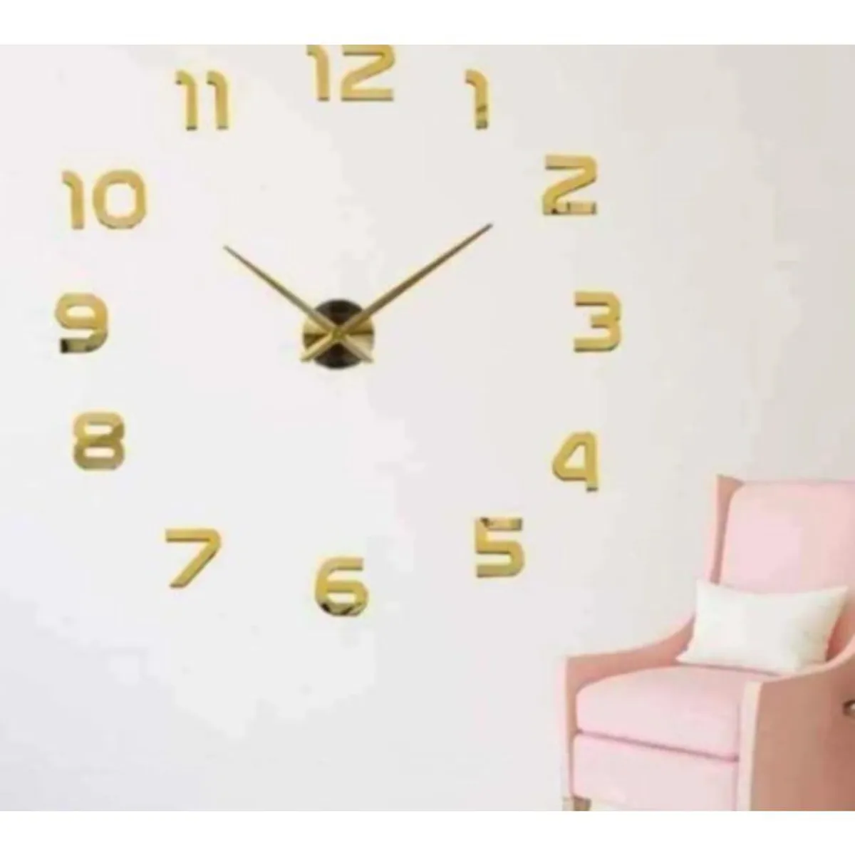GENERICO - Reloj de pared 3d decorativo modelo europeo grande