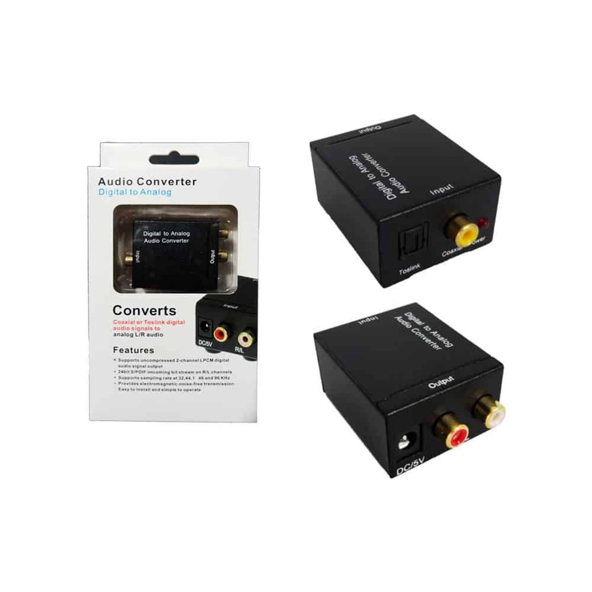 WESTOR - Convetidor DigitalCable OpticoCable StereoRCA WESTOR