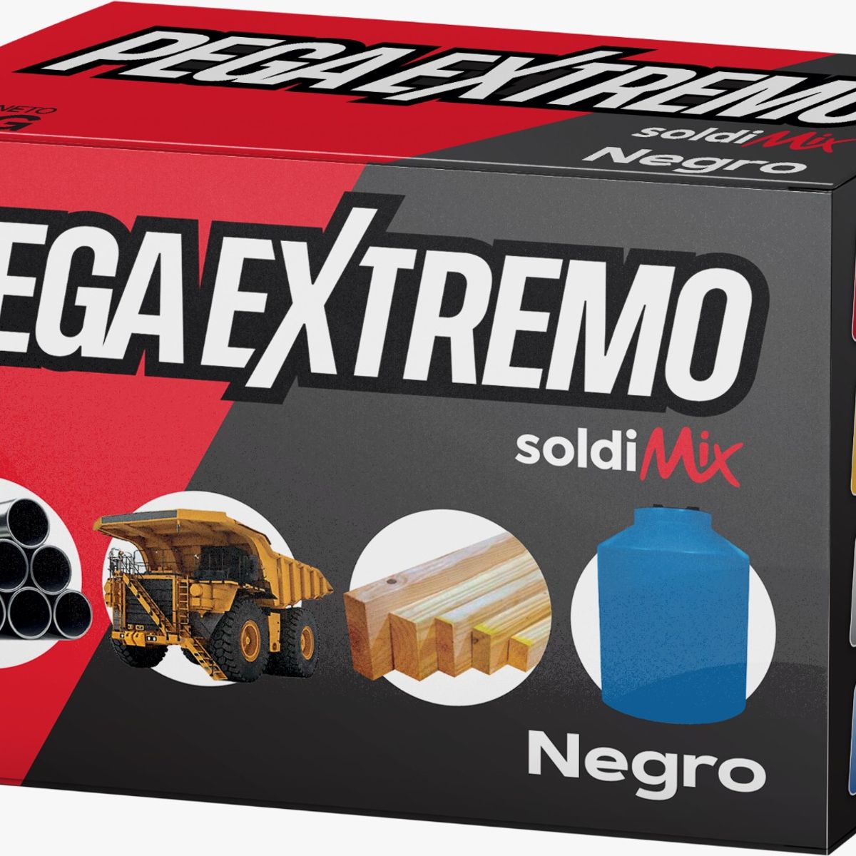 SOLDIMIX - Soldadura Industrial en Frio Pega Extremo x 55gr Soldimix  - Negro