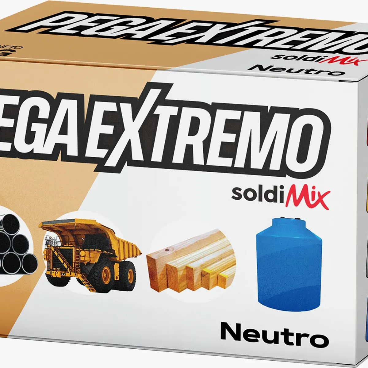 SOLDIMIX - Soldadura Industrial en Frio Pega Extremo x 55gr Soldimix  - Neutro