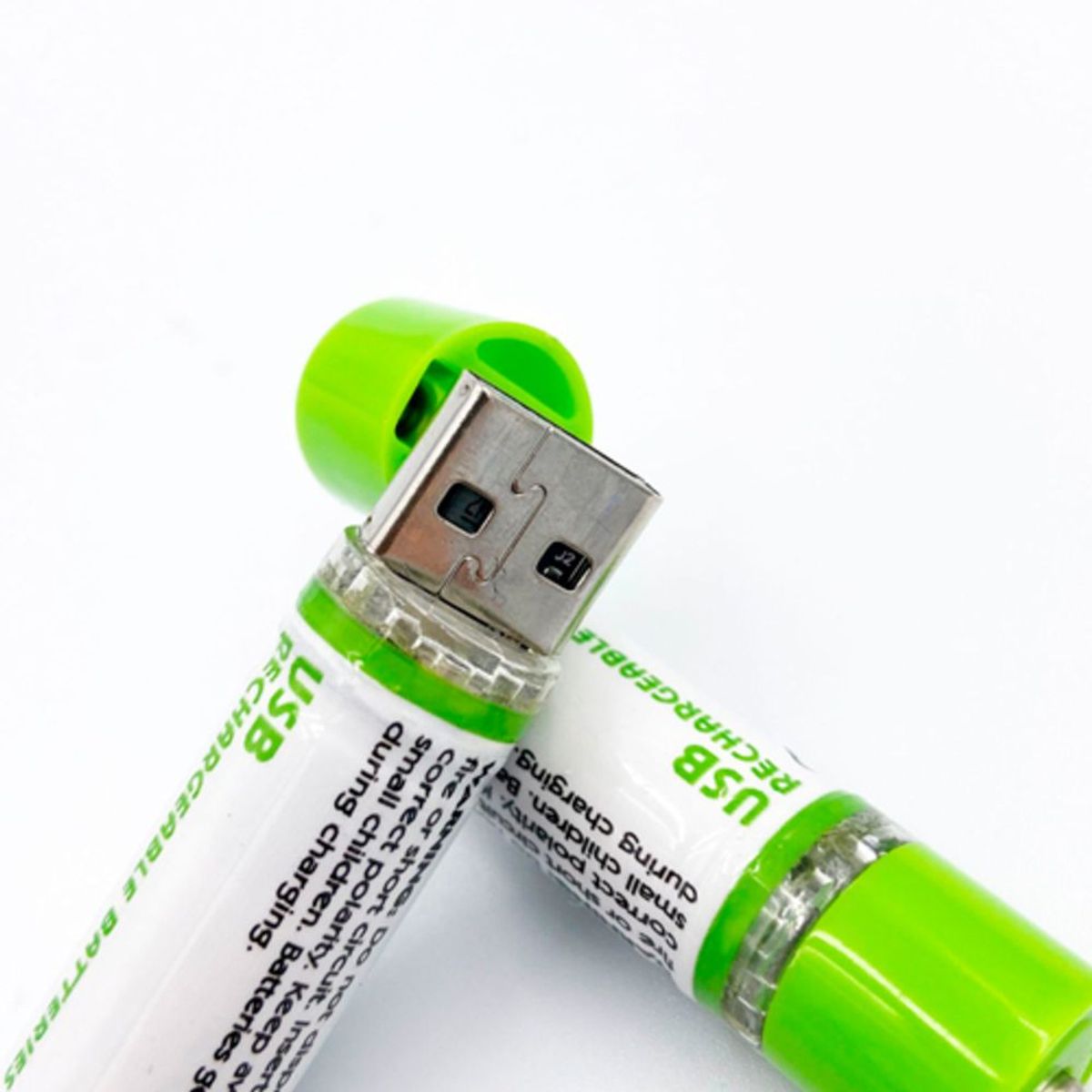 GENERICO - Pila Bateria AA Usb Recargable 1450 mAh Control Remoto