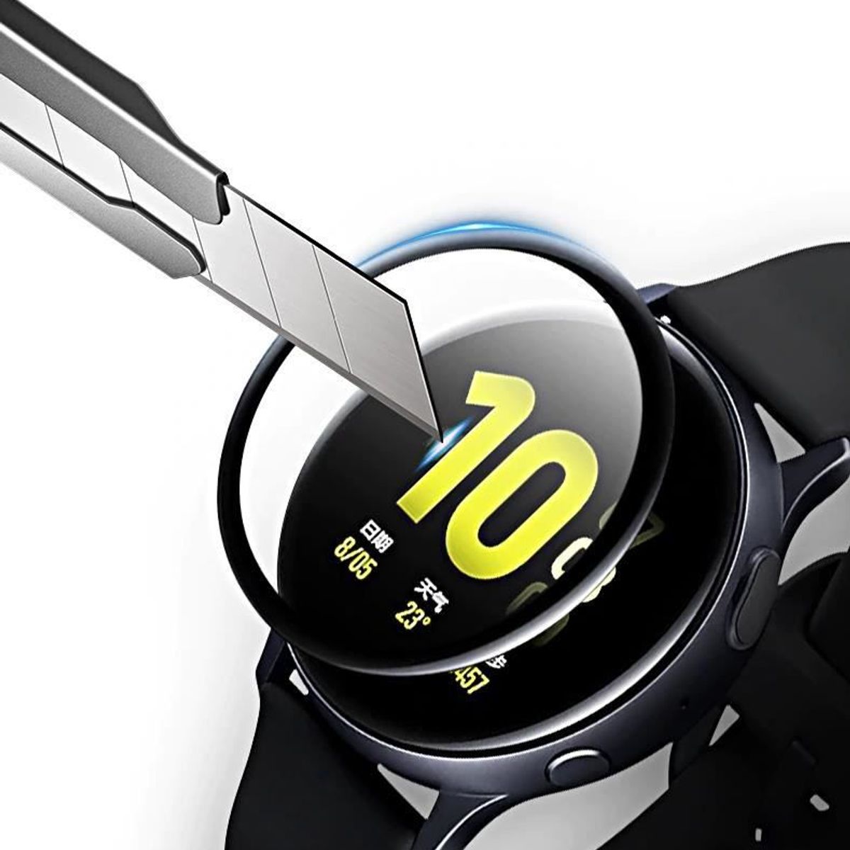 GENERICO - Lamina de Vidrio Templado para Samsung Galaxy Watch ACTIVE 40MM