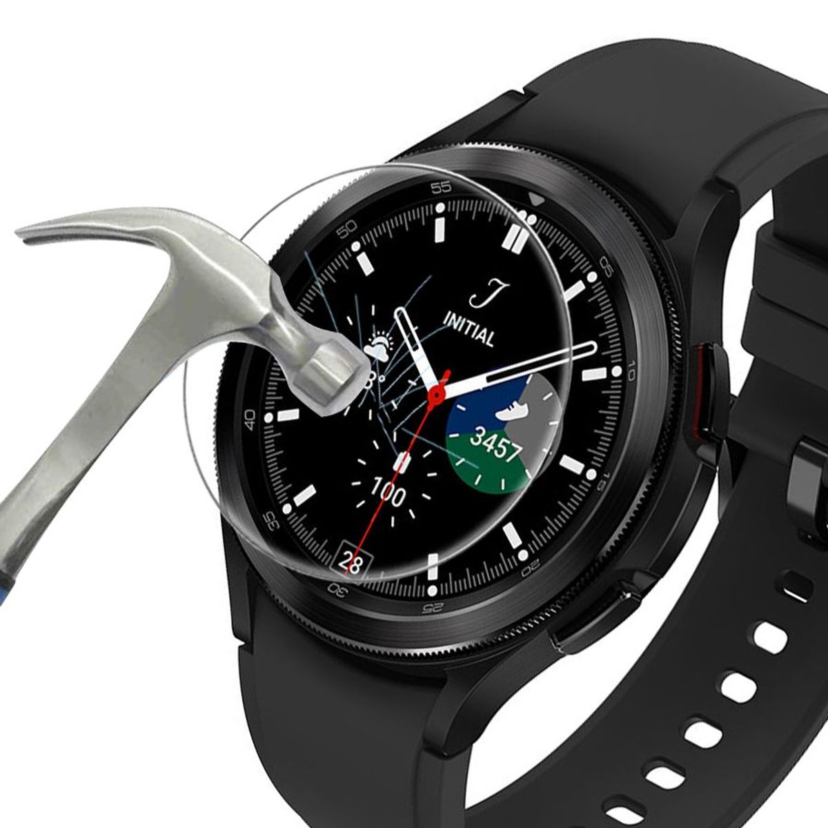 GENERICO - lamina de Vidrio Templado para Samsung Galaxy Watch 4 Classic 42mm