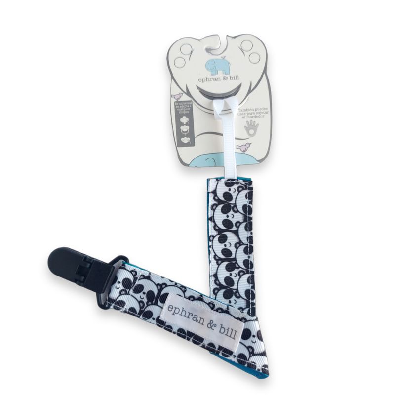 EPHRAN & BILL - Clip Sujetador de Chupón Pandas