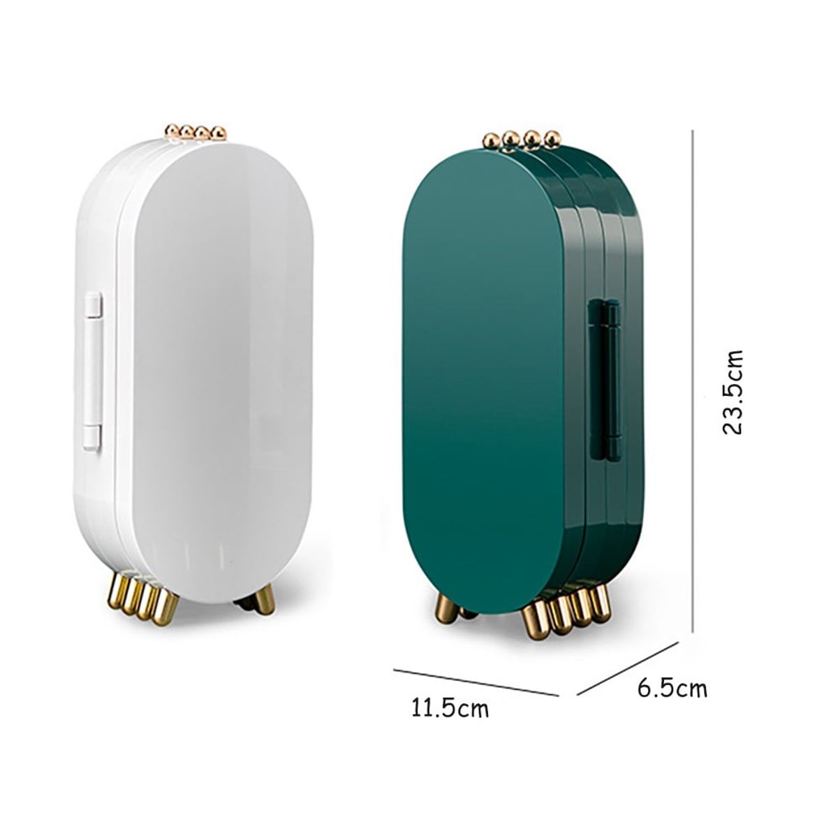 OEM - Joyero Organizador Acrilico Plegable para Joyas Collar Arete - Blanco