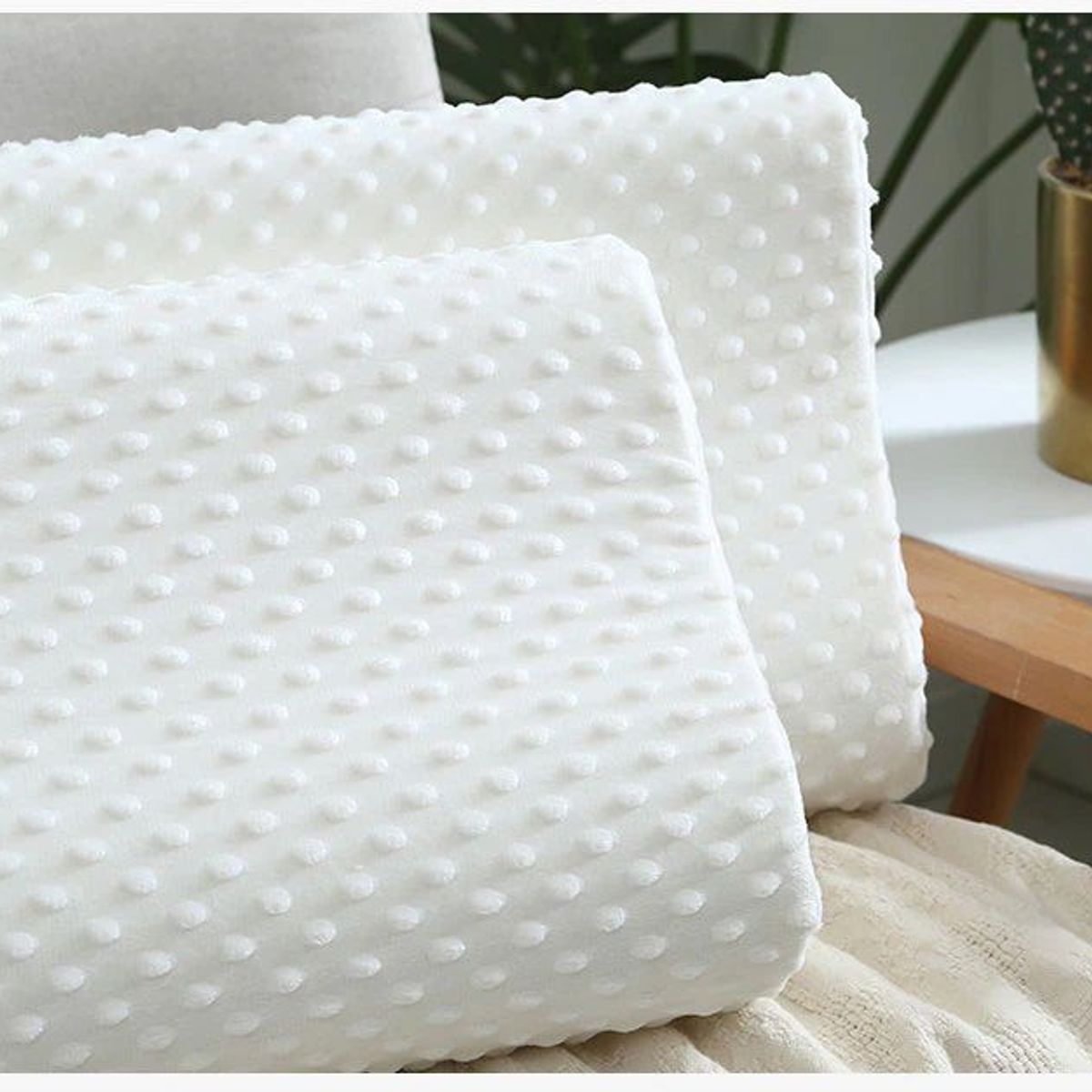 OEM - Par de Almohadas Viscoelásticas Memory Pillow con Funda.