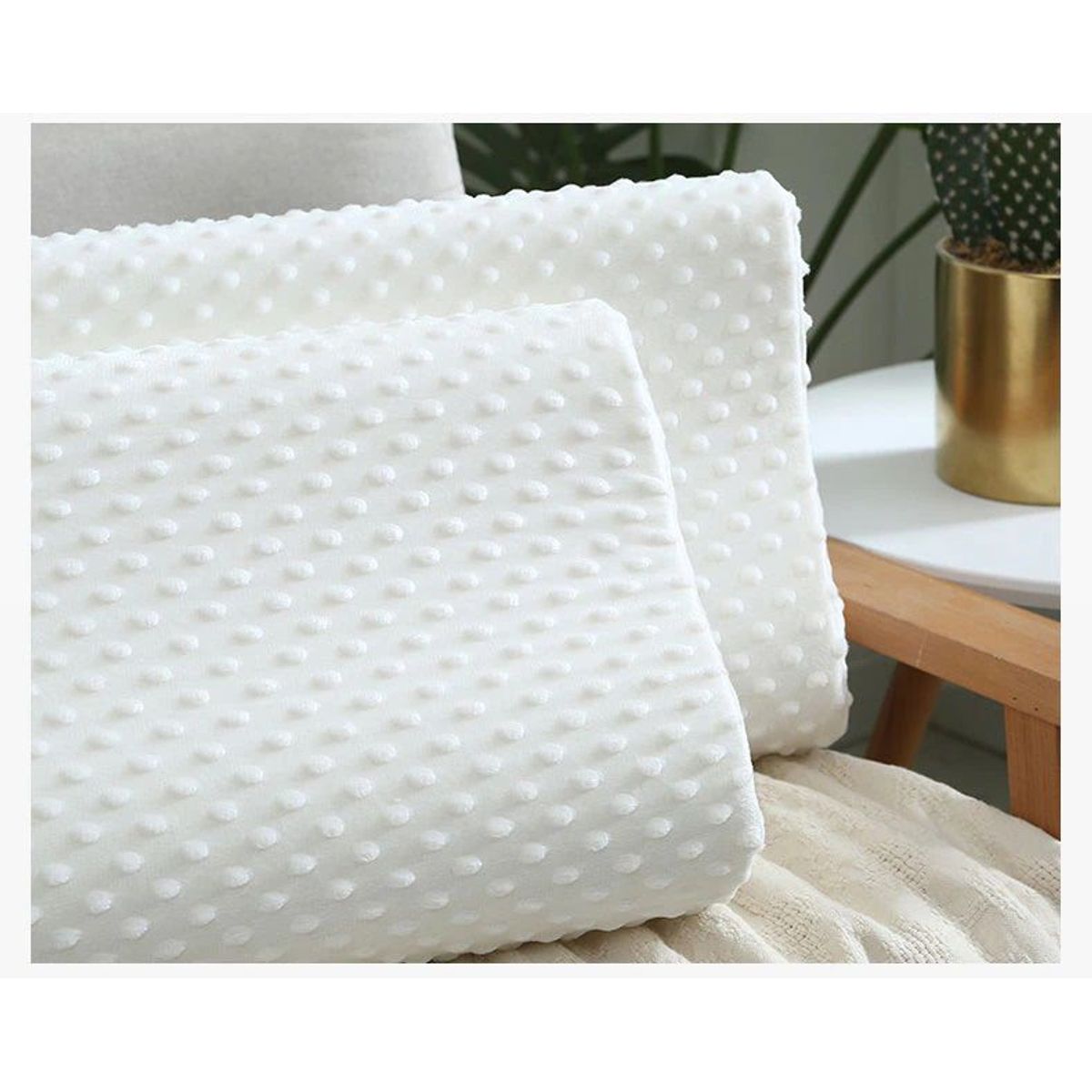 OEM - Par de Almohadas Viscoelásticas Memory Pillow con Funda.