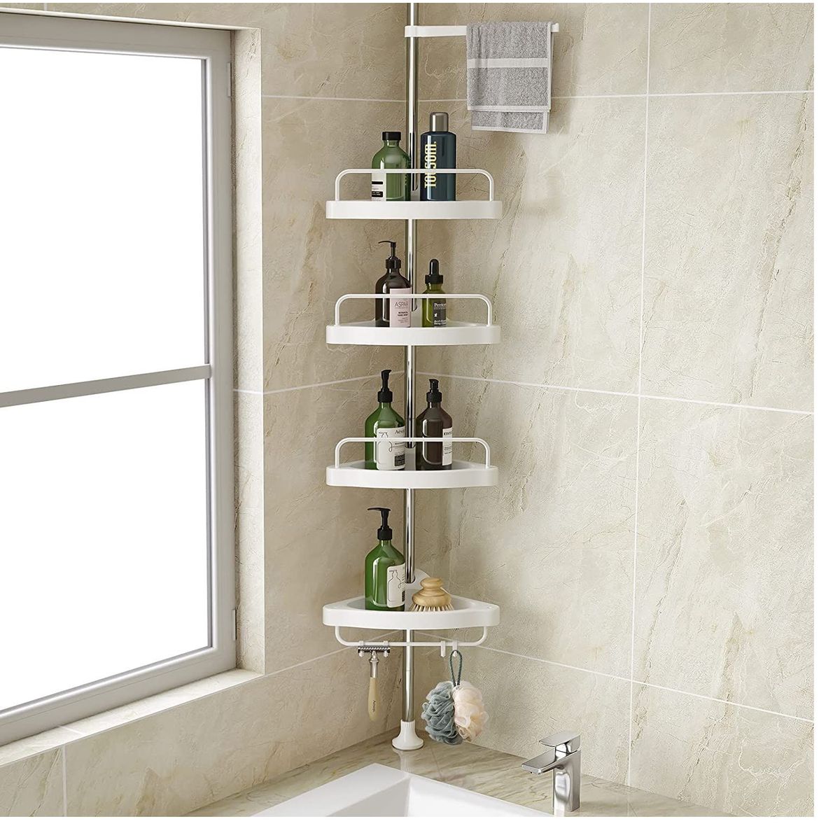 OEM - Organizador Esquinero de Baño Extendible hasta 3.20 mts