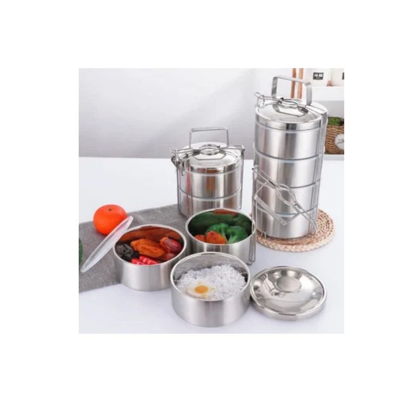 OEM - Portaviandas de acero inoxidable contenedor 3 niveles
