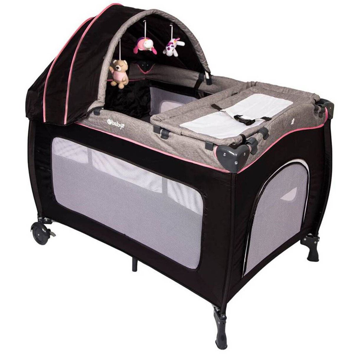 EBABY - Cuna corral sally 716 + colchón de 4"+ bañera