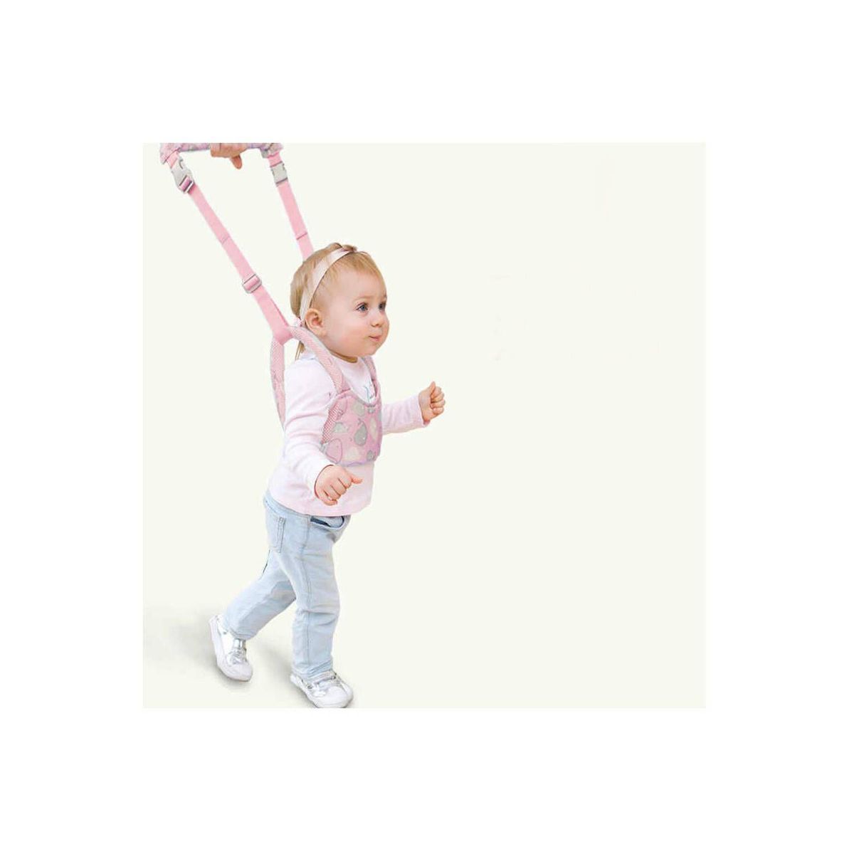 GENERICO - Arnés caminador 2 en 1 primeros pasos rosado