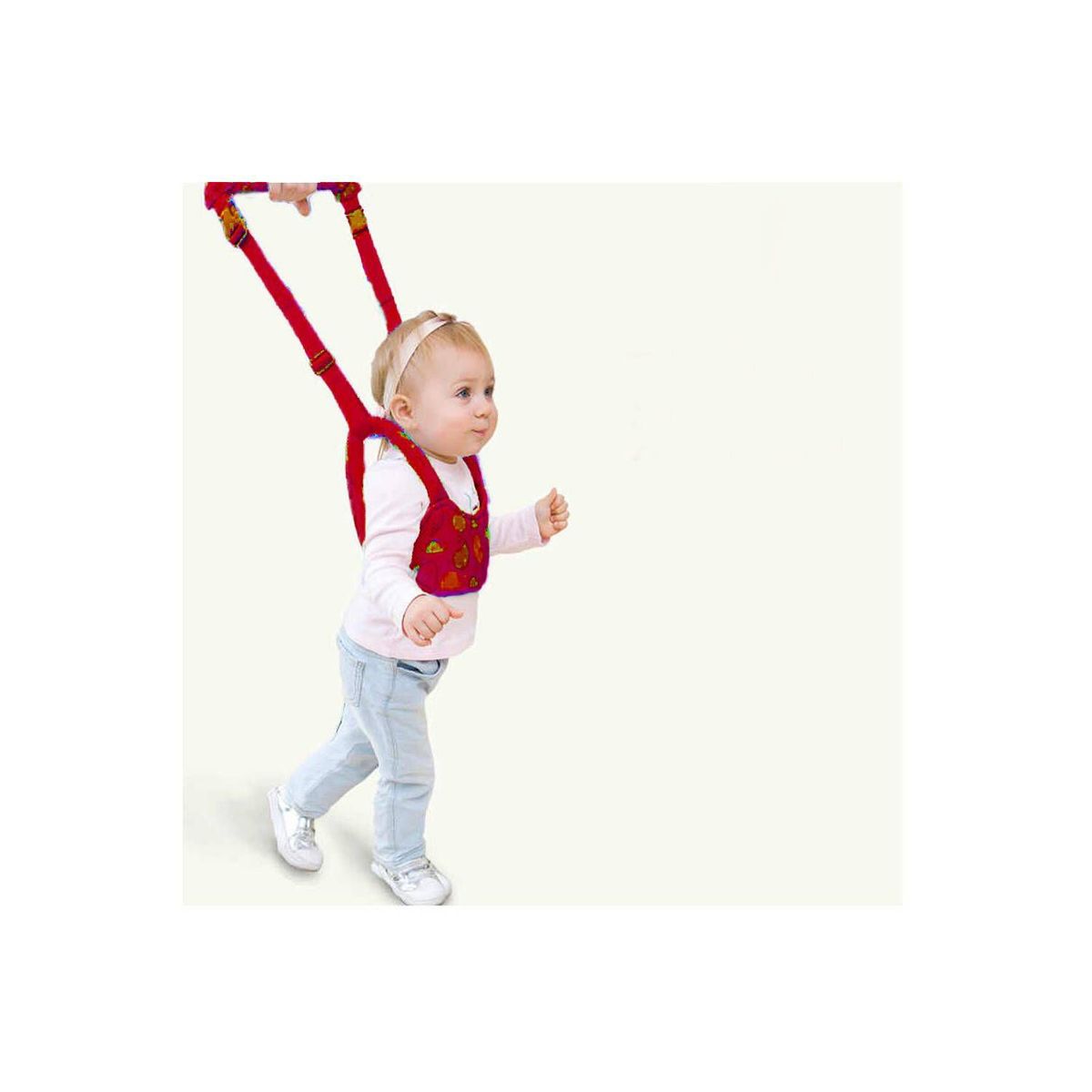 GENERICO - Arnés caminador 2 en 1 primeros pasos guinda