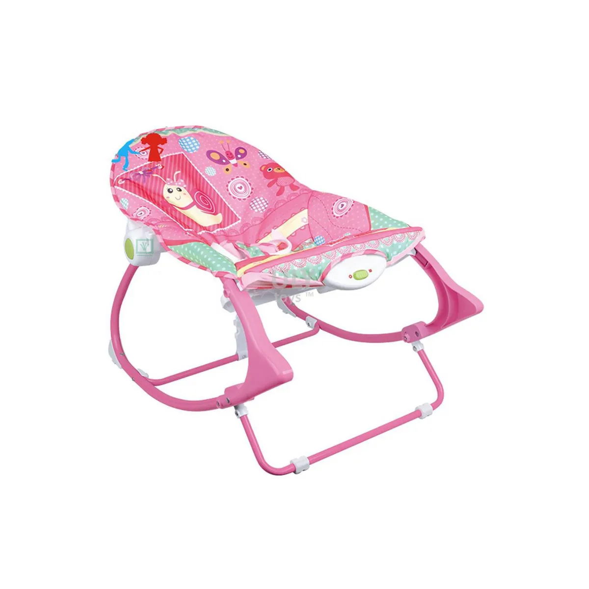 GENERICO - Silla mecedora con vibrador musical y toys niña