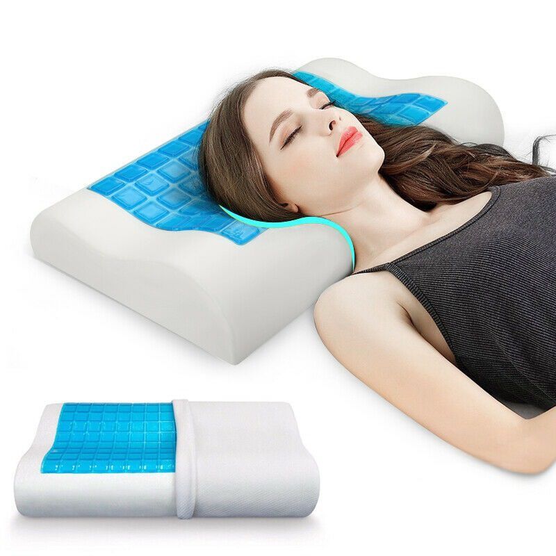 Almohada de espuma viscoelástica de Gel con funda Par de Almohadas