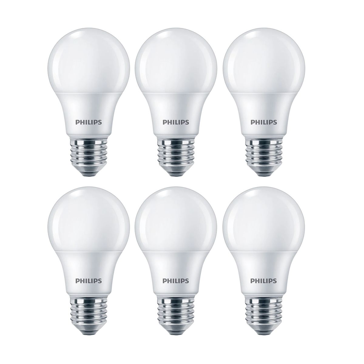 PHILIPS - FocoS LED 10.5 w luz cálida pack x6 FHILIPS