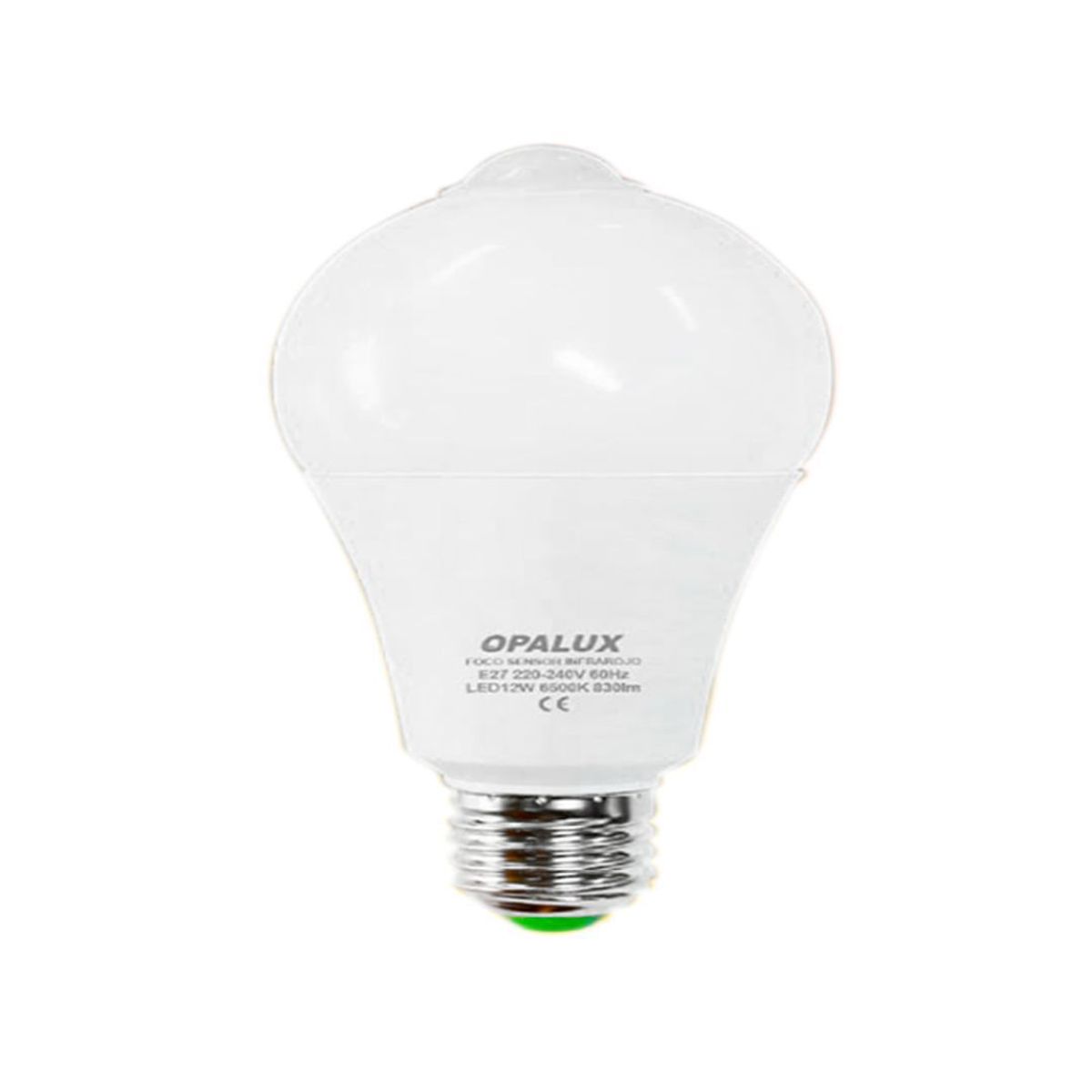 OPALUX - Foco Led Blanco 12w Con Sensor De Movimiento Opalux St-461b