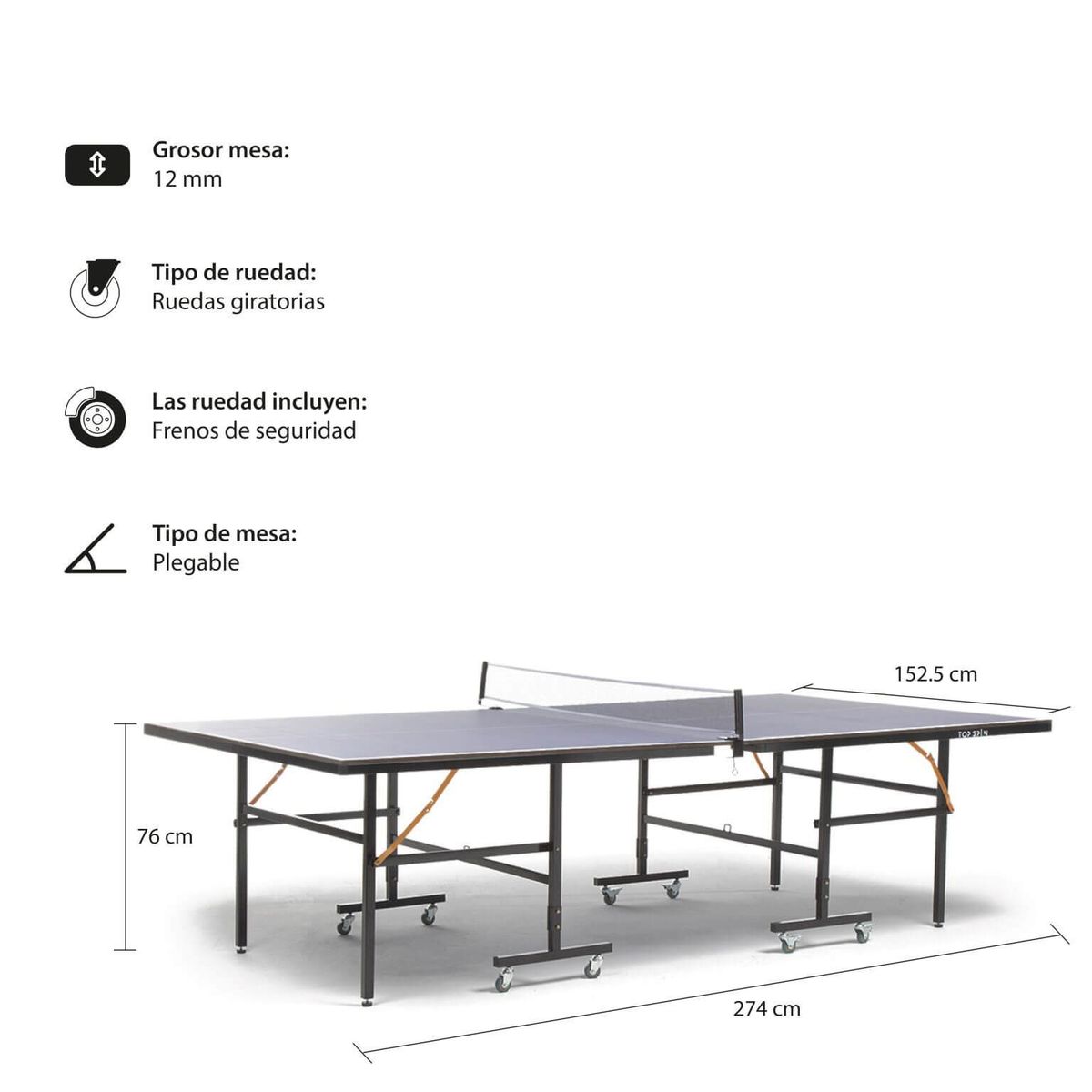 TOP SPIN - Mesa de Ping Pong M2