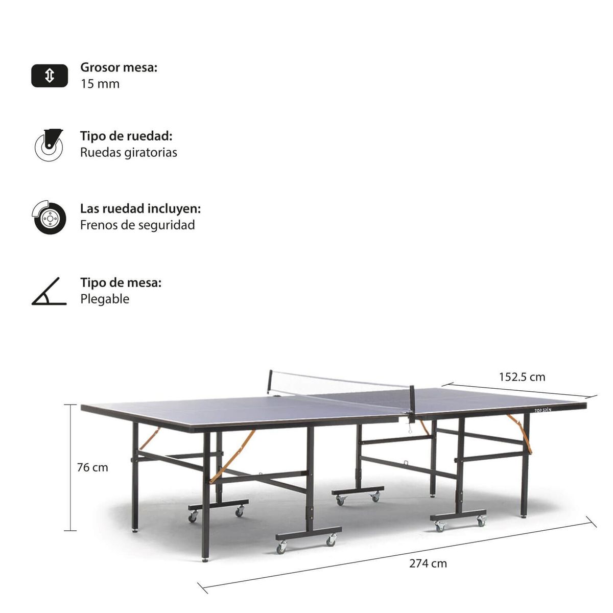 TOP SPIN - Mesa de Ping Pong M9 Elite